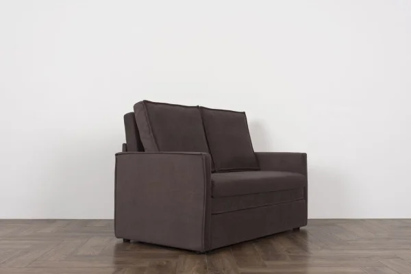 Диван Куба 1200 коричнево-серый (велюр Confetti №22)