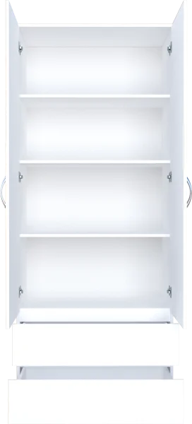 Шкаф с ящиками Б 5.011 белый (серия без ручек)