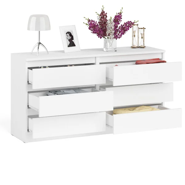 Комод на шесть ящиков МК 1380.6 белый