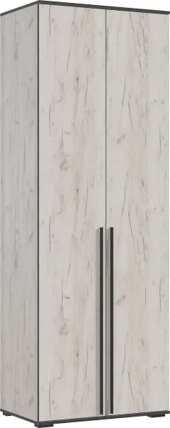 Шкаф 2-х створчатый Норд 800 дуб крафт белый