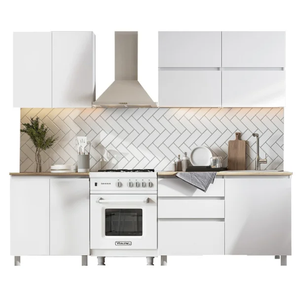 Кухонный гарнитур Токио 2,0 белый текстурный