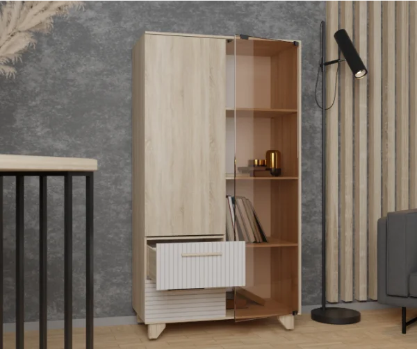 Модульная гостиная Копенгаген дуб сонома/белый матовый