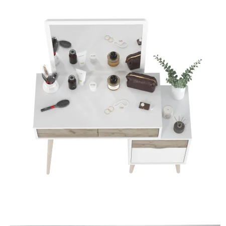 Трюмо 4-25910 белый/дуб крафт серый