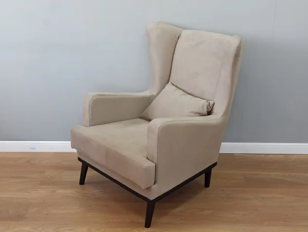 Кресло Томас кремовый (велюр)