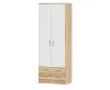 Шкаф Беатрис Дуэт дуб сонома/белый глянец