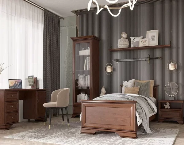 Шкаф-витрина Кентаки REG1W1S каштан