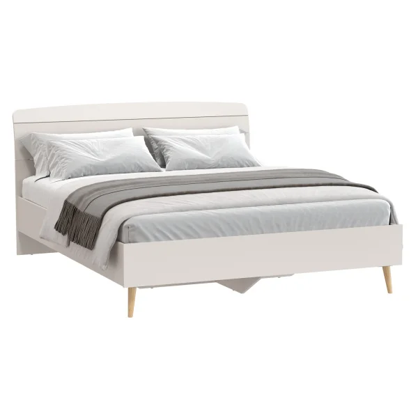 Кровать Афина 1600 кашемир серый