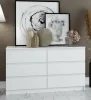 Комод шесть ящиков Мори МК 1386 белый