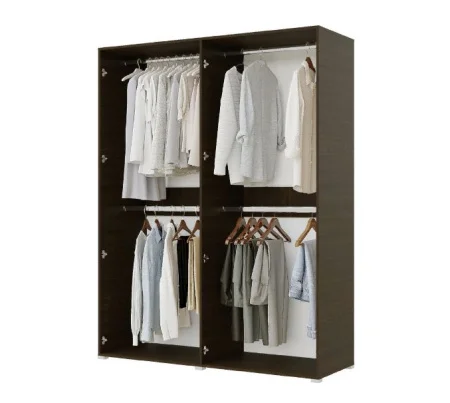 Шкаф 4-х створчатый Бостон 1600 венге/белый