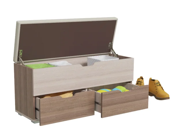 Диван 2-4201 Флинт ясень шимо тёмный/ясень шимо светлый