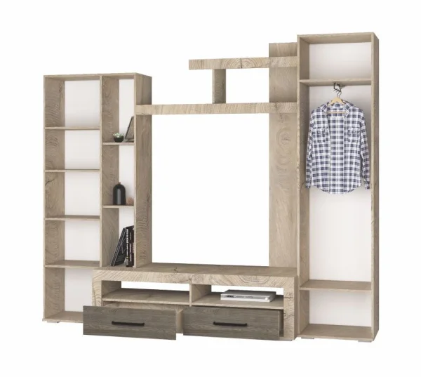 Гостиная Марсель-4 дуб крафт табачный/дуб крафт белый