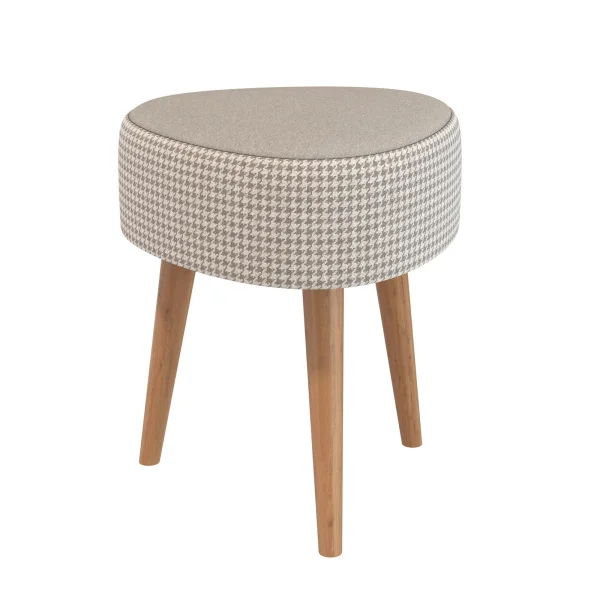 Банкетка 6-5134 Ева бежевая с рисунком