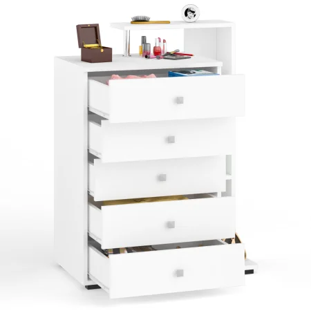 Комод Камелия 5 ящиков белый