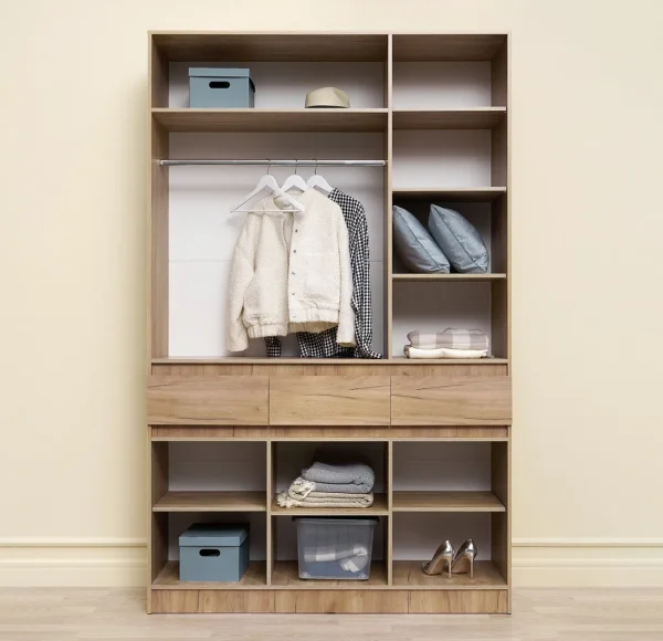 Шкаф 3-х створчатый Роджина дуб крафт/графит