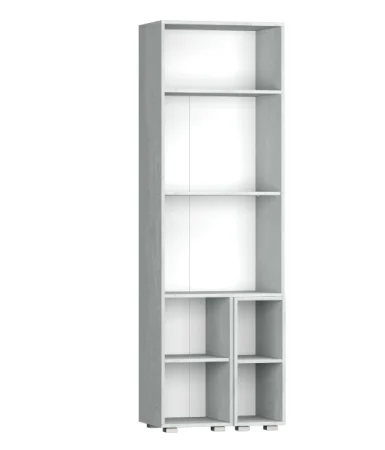 Шкаф Эльза бетонный камень/белый шагрень