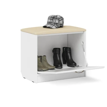 Тумба П-6 белое дерево фрезеровка ромб