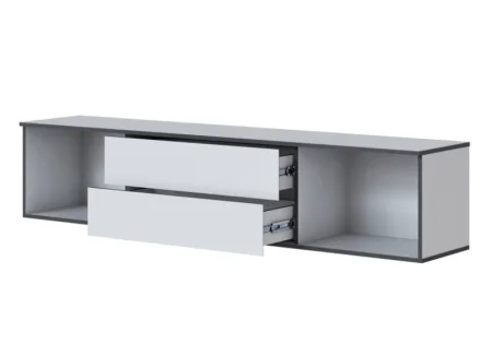 Тумба ТВ Амара белый/серый графит