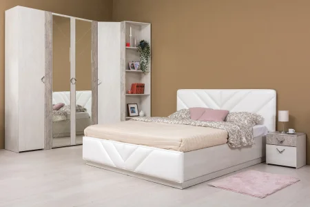 Шкаф для одежды Амели 13.133 шёлковый камень/бетон чикаго беж