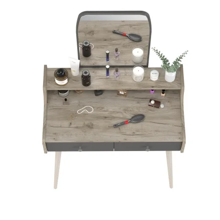 Трюмо 4-25916 дуб крафт серый/графит