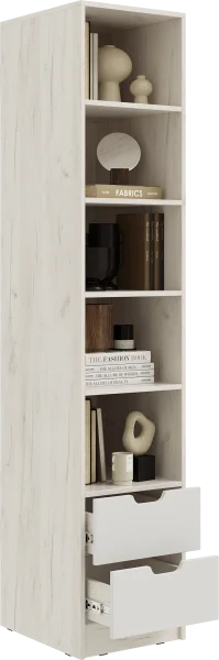 Пенал 400 Юниор-4 шарли мокко/дуб крафт белый