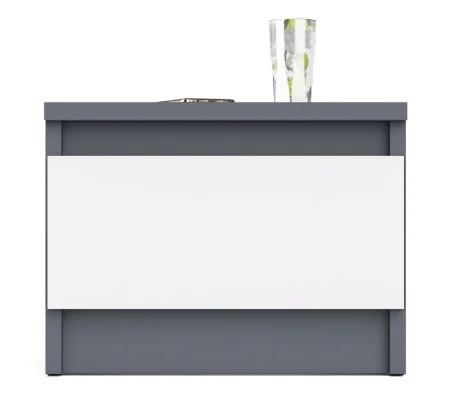 Тумба прикроватная с ящиком ТПМ 400.1 графит/белый