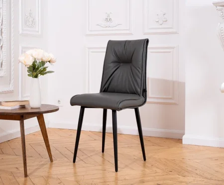 Стул Сенатор серая экокожа (2 шт)