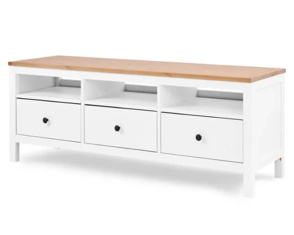Тумба под телевизор Кымор 148 белый/светло-коричневый