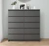 Комод Мори МК 1200.10 графит (10 ящиков)