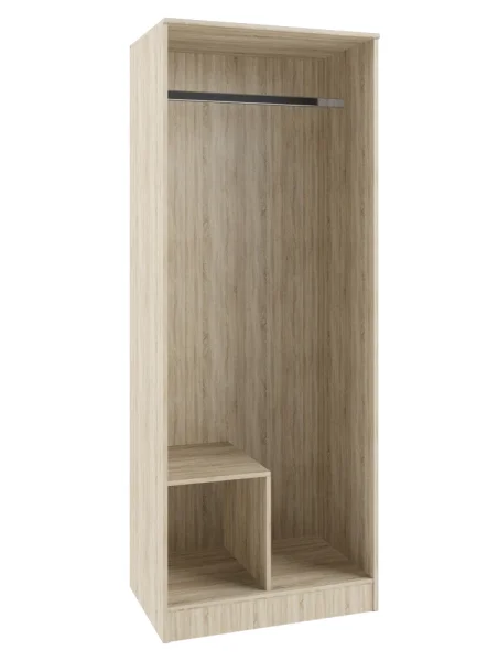 Шкаф 2-х створчатый Софи СШК 800.3 дуб сонома/белый глянец