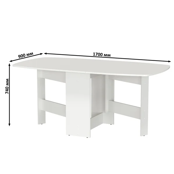 Стол-книжка раскладной 1-65 белый Стол-книжка раскладной 1-65 белый