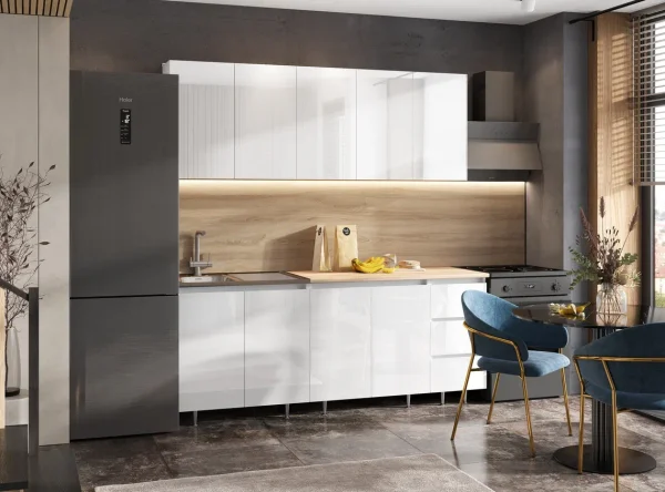 Кухня Челси 2,0 белый/белый глянец