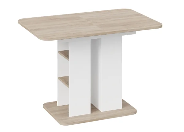 Стол обеденный Мюнхен тип 2 белый ясень/дуб сонома Стол обеденный Мюнхен тип 2 белый ясень/дуб сонома