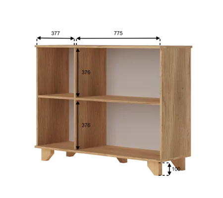 Комод Ньерд 1200 дуб вотан/белый софт