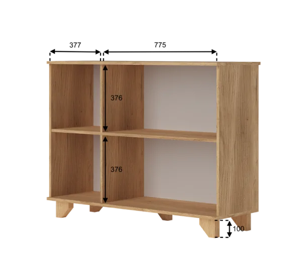 Комод Ньерд 1200 дуб вотан/белый софт