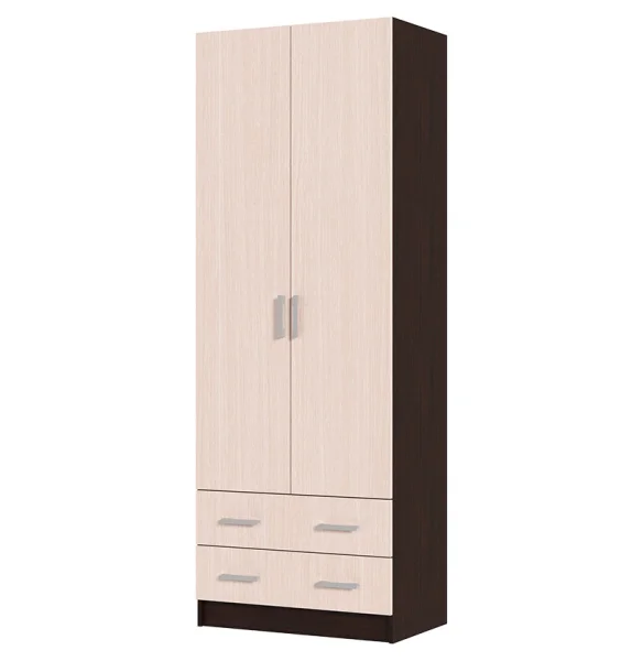 Шкаф 2-х створчатый Дуэт венге/дуб белфорд