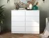 Комод Мори МК 1200.8 белый (8 ящиков)