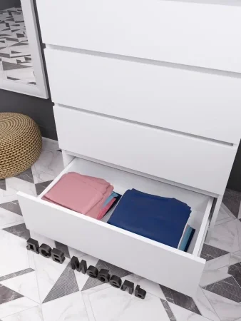 Комод высокий Мори МК 700.5 белый