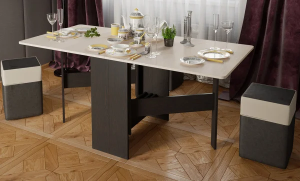 Стол-книжка тип 2 венге цаво/дуб белфорт