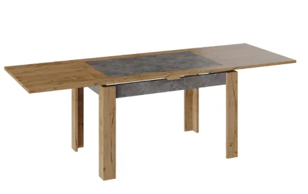 Стол раздвижной Хьюстон тип 4 дуб вотан/моод темный