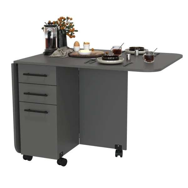 Стол-книжка с ящиками 1-6702 графит Стол-книжка с ящиками 1-6702 графит