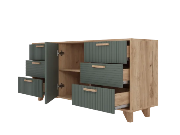 Комод Ньерд 1500 дуб вотан/можжевельник
