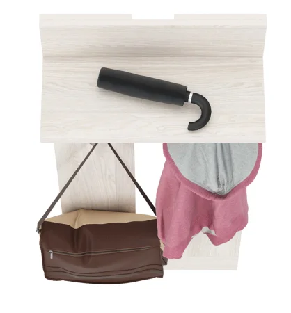 Вешалка Ника 15.08 ясень анкор светлый