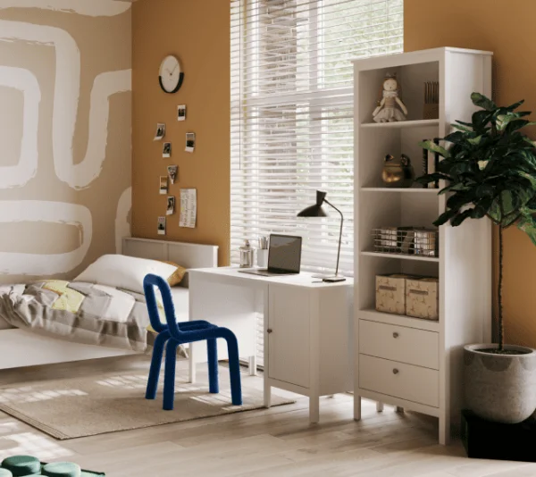 Стол письменный Ева (Хельга) BIU/120 белый