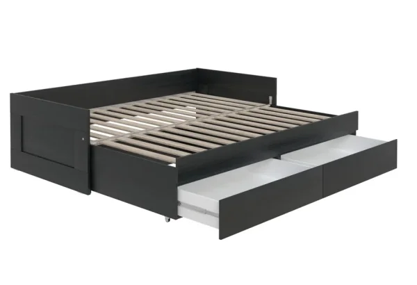 Кровать раздвижная с ящиками Сириус 90х200 венге