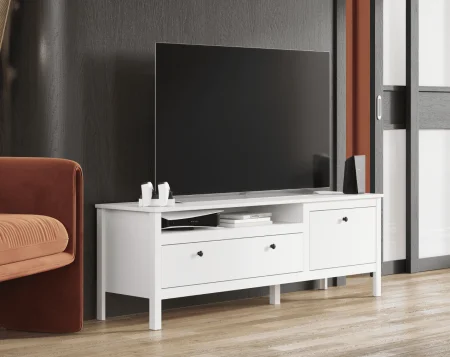 Тумба под телевизор Ева (Хельга) RTV1D1S белый