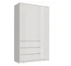 Шкаф Челси 1200 белый/белый глянец