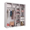 Шкаф-купе Крафт-6 ясень белый