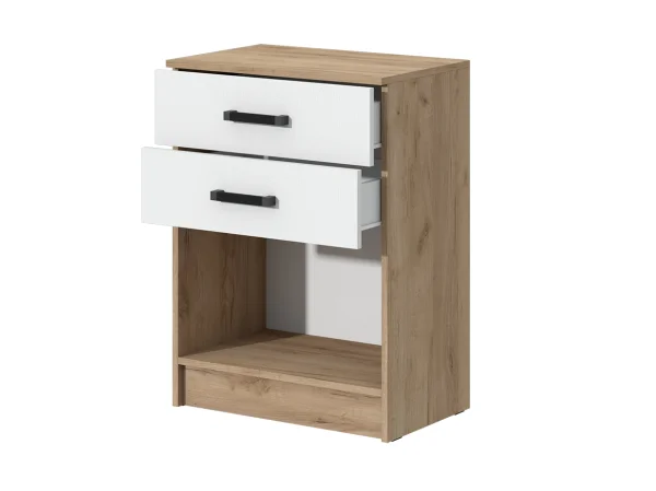 Комод Эконом дуб крафт золотой/белый