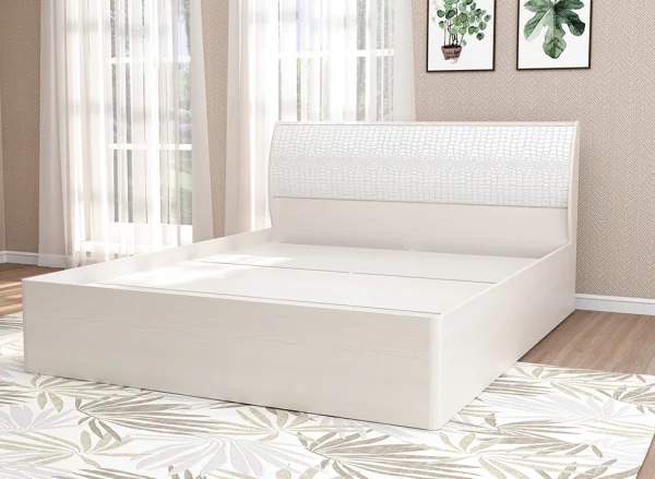 Кровать 1,6 Кэт-4 арт.001-М1 бодега/caiman белый