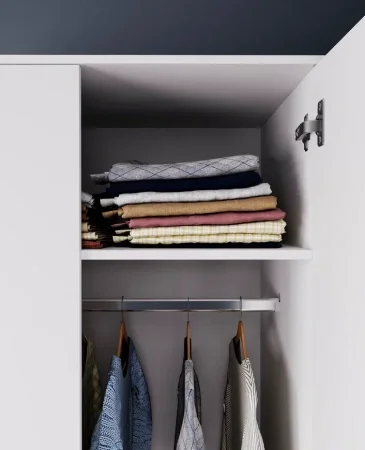 Шкаф двухдверный Мори МШ 800 белый